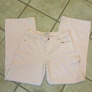 low rise pink carpenter jeans